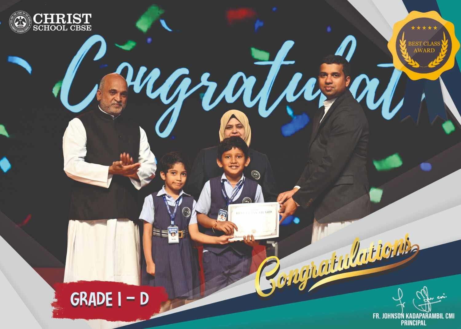 Best Class Award  October, November & December 2025